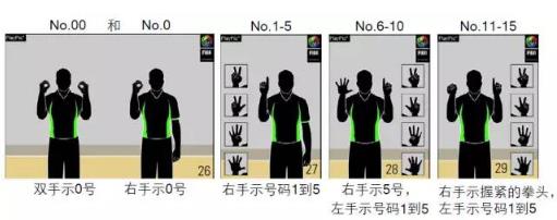 篮球裁判手势图解：篮球规则和裁判手势全套图解